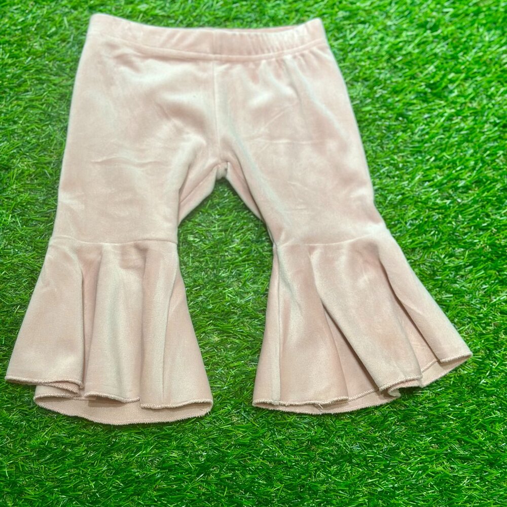 Velvet Bell Bottom Pants